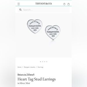 Tiffany single earring mini silver 925